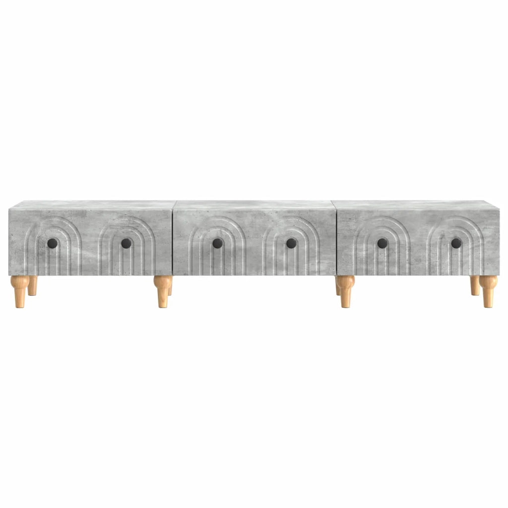 Mobile TV con cassetto-Credenza per TV Grigio Cemento 147 x 34,5 x 30 cm 971722