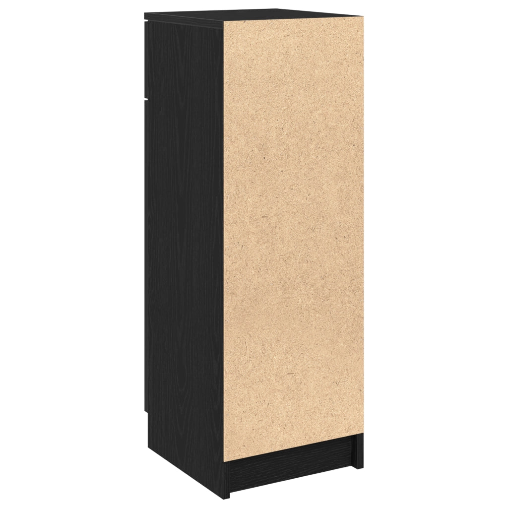 Mobile da bagno Rovere nero 32x34x90 cm in legno ingegnerizzato