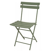 SEDIA BISTROT 48X42H80CM VERDE SCURO IN METALLO