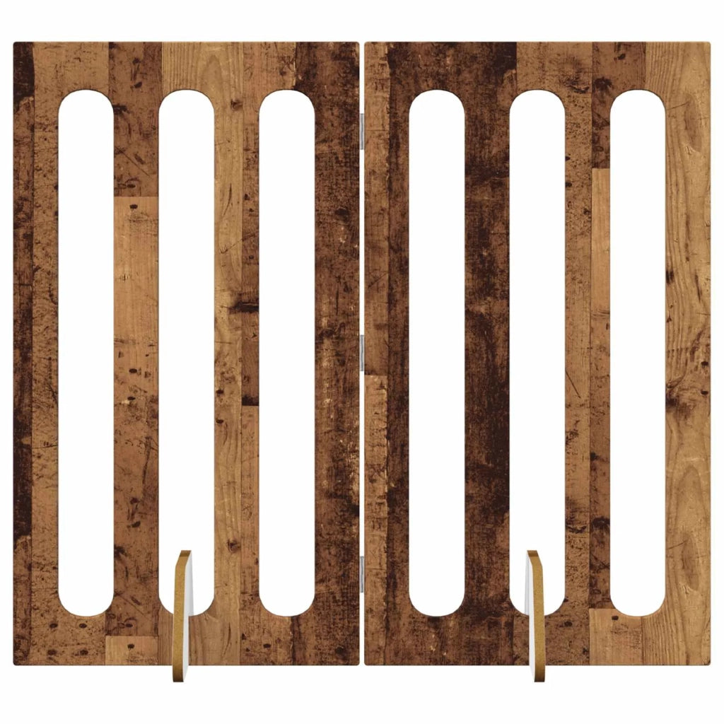 Recinto pieghevole per animali 2 pcs Legno di quercia