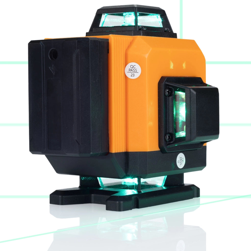 Livella Laser Rosfix Orange Tiger ROT16L – 16 Linee, Stativo 43-120cm, Rilevatore di Fascio | Precisione 0,2mm/10m, IP54