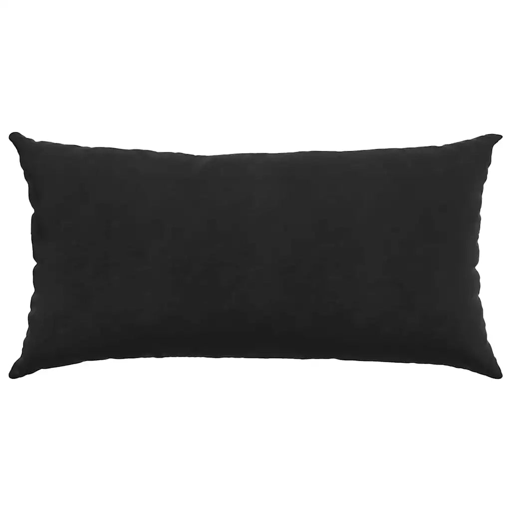 Cuscini da Divano 2 pz | Cuscini per sedie Nero 80 x 40 cm Tessuto in Cords