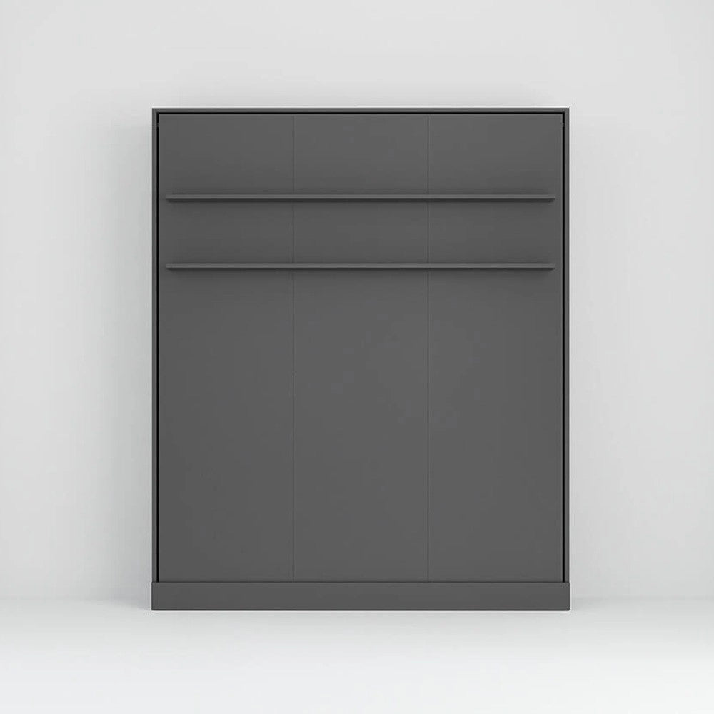 Letto matrimoniale a scomparsa salvaspazio Primer antracite 164x38x221H