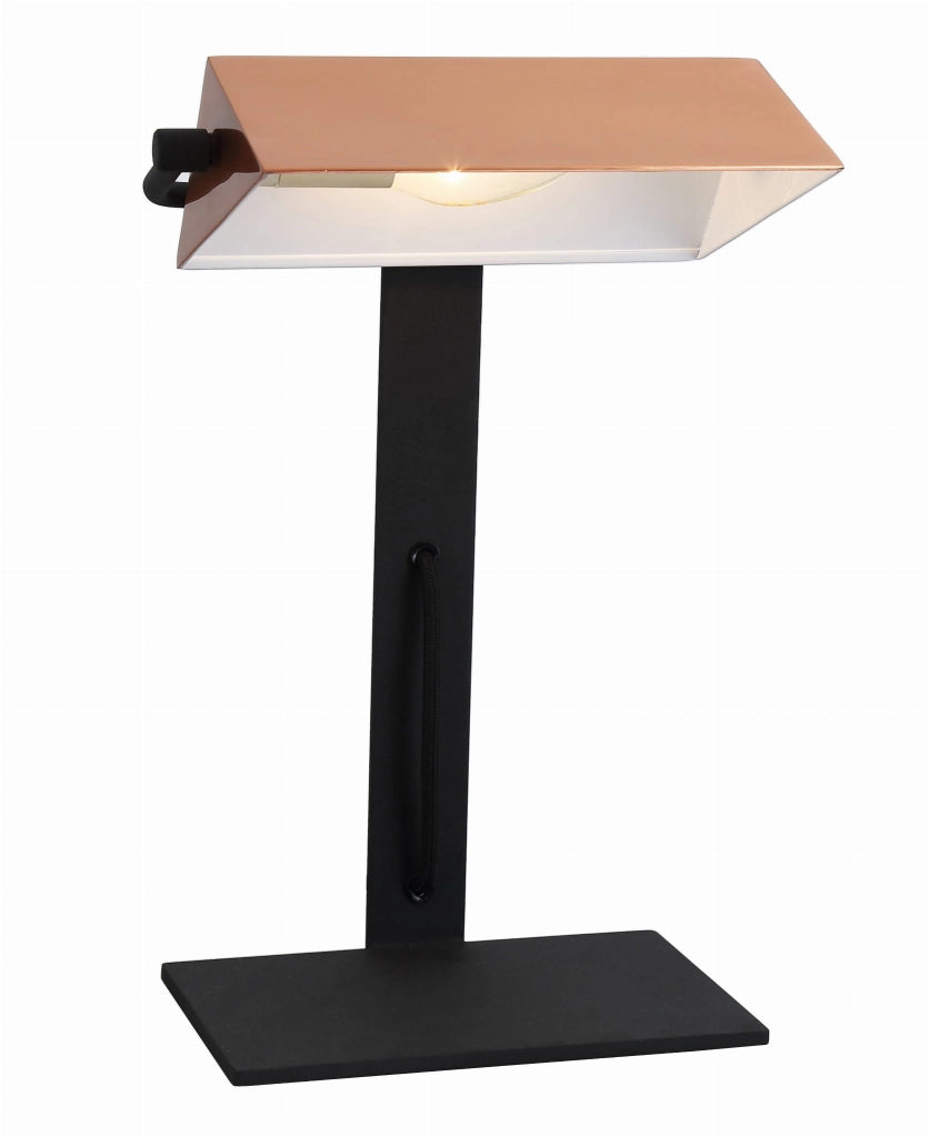 Lampada da tavolo Candellux Bankier 41-78346 nera E14