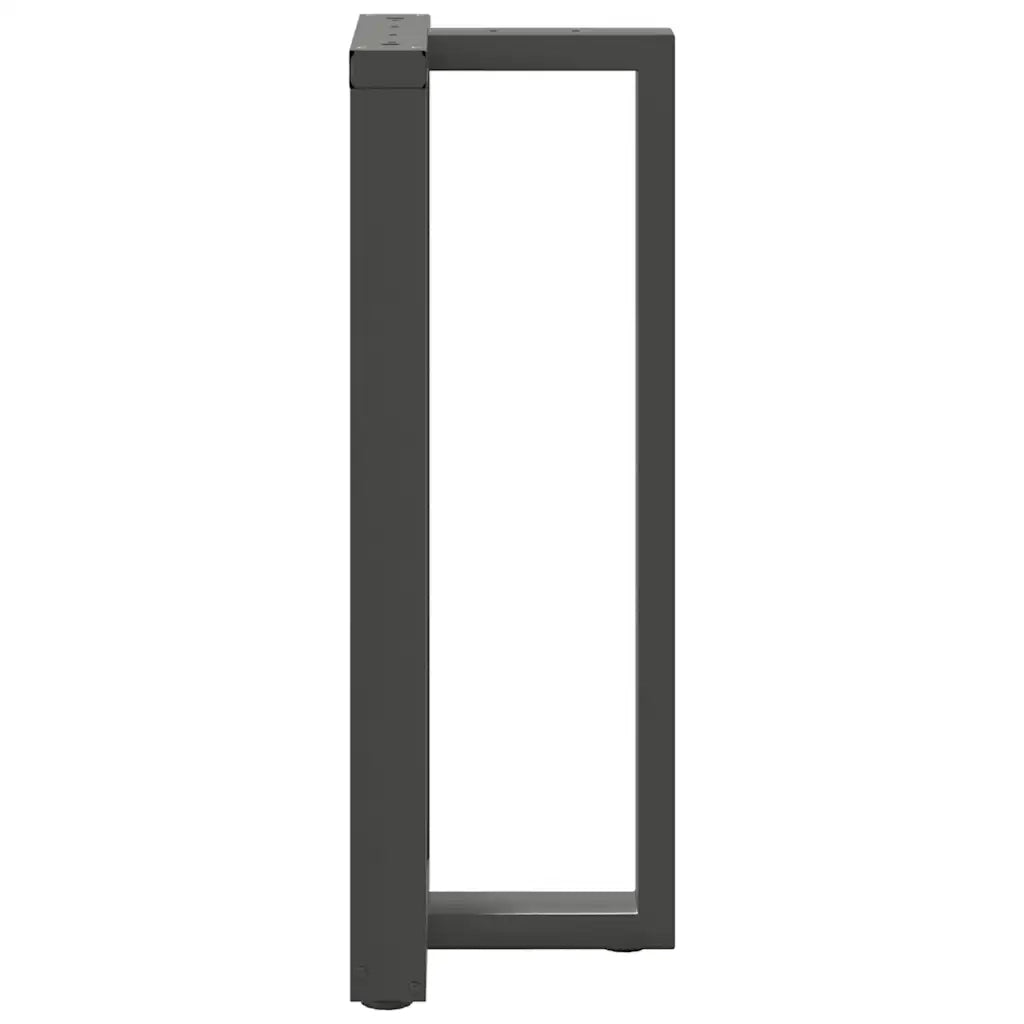 vidaXL Gambe per tavolo da bar a forma di T 2 pz Antracite 50x35x(100-101) cm Acciaio