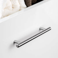 Maniglie per Mobile 12 mm Interasse 448 mm Acciaio Nichel Satinato 10 Pezzi Emuca