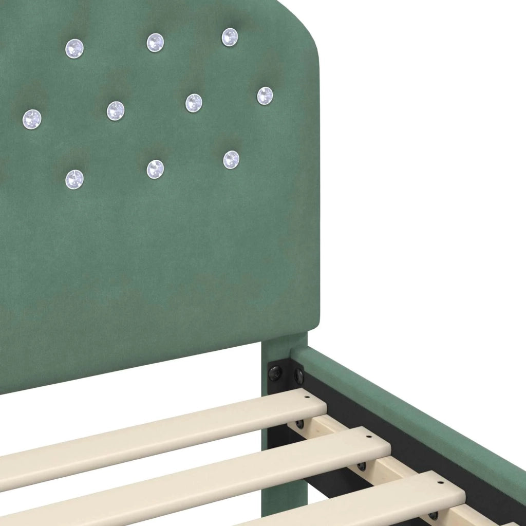 Struttura letto bambini con testata Verde Mare 80 x 160 cm 42011111