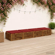Cuscini per Sedia in 4 Pezzi SOEST 4 pz 100% Poliestere 944816