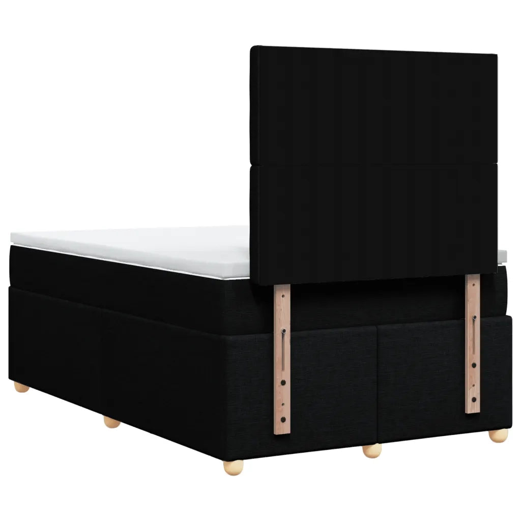 Giroletto a Molle con Materasso Nero 120x190 cm in Tessuto 3293535