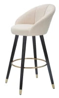 Sgabello Bar Prague Crema Cm 55X56X104