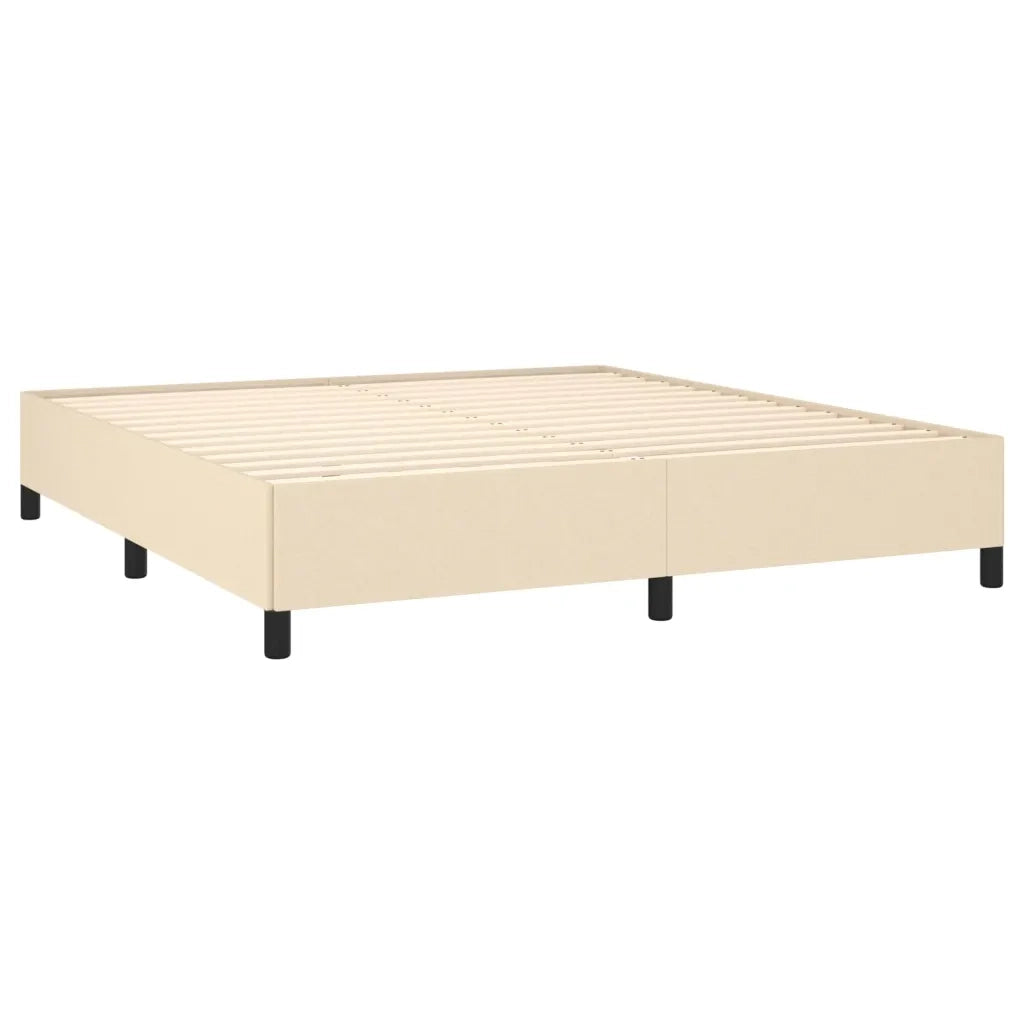 Giroletto senza Materasso Crema 180x200 cm in Tessuto 347087