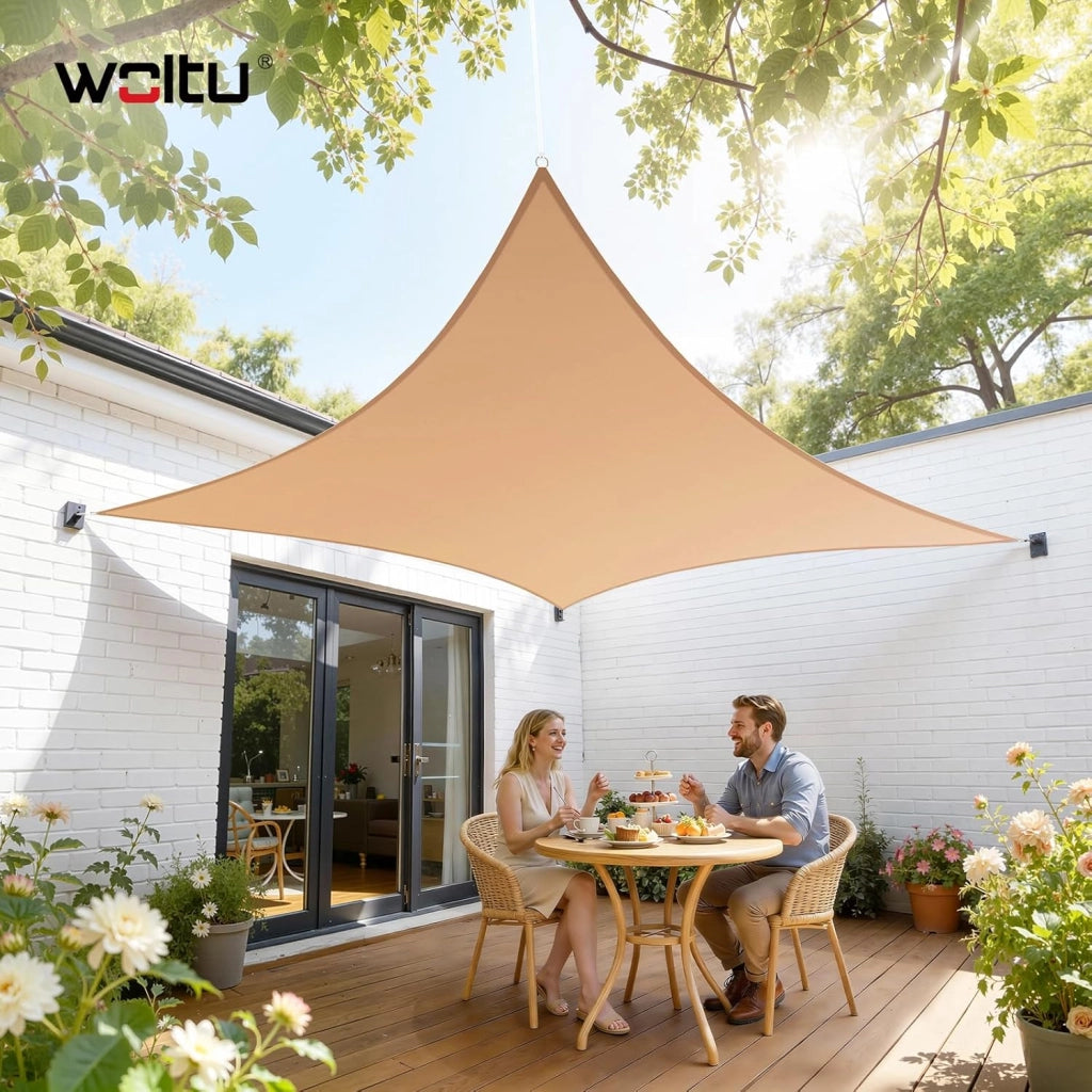 Vela ombreggiante 4x5m in HDPE 180 g/m² Traspirante Tenda a Vela Parasole Rettangolare Protezione Solare Respirante Anti UV Giardino Esterni Grigio