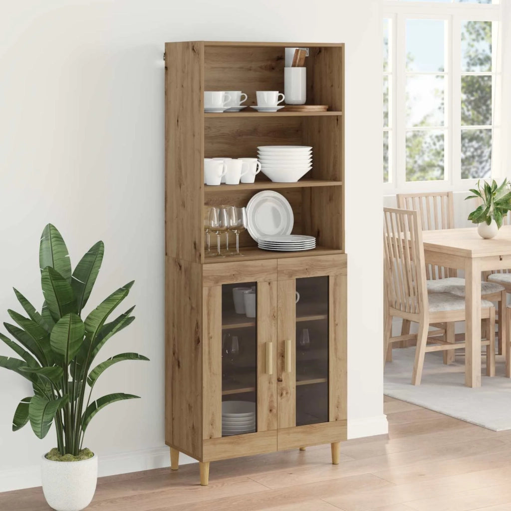 Credenza | Madia | Buffet da pranzo | Armadio da pranzo Rovere artigianale 69,5 x 32,5 x 180 cm