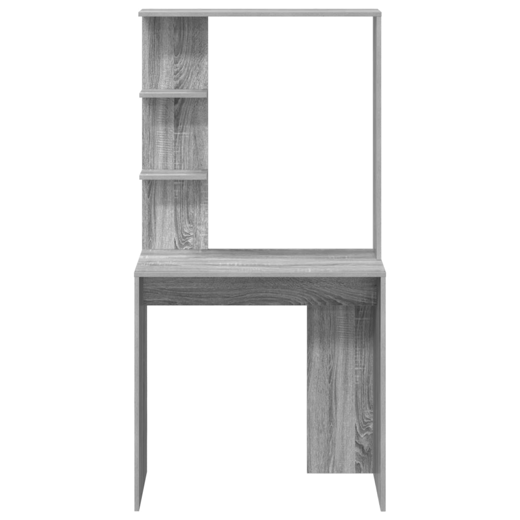 Scrivania Grigia per Computer Grigio Sonoma Legno Ingegnerizzato