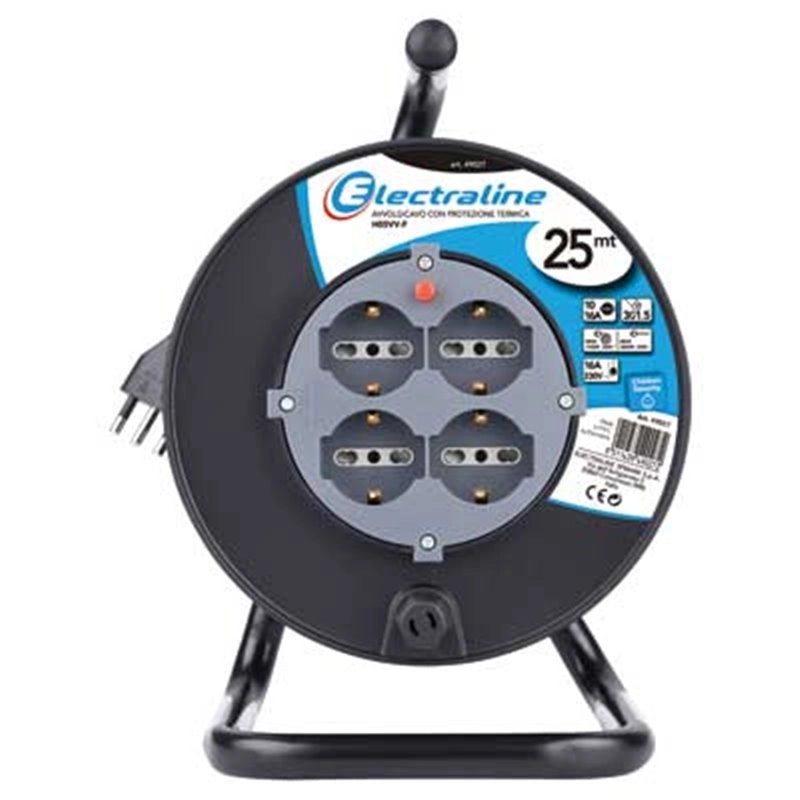 AVVOLGICAVO DOMESTICO CON CAVALETTO 25 mt - ELECTRALINE