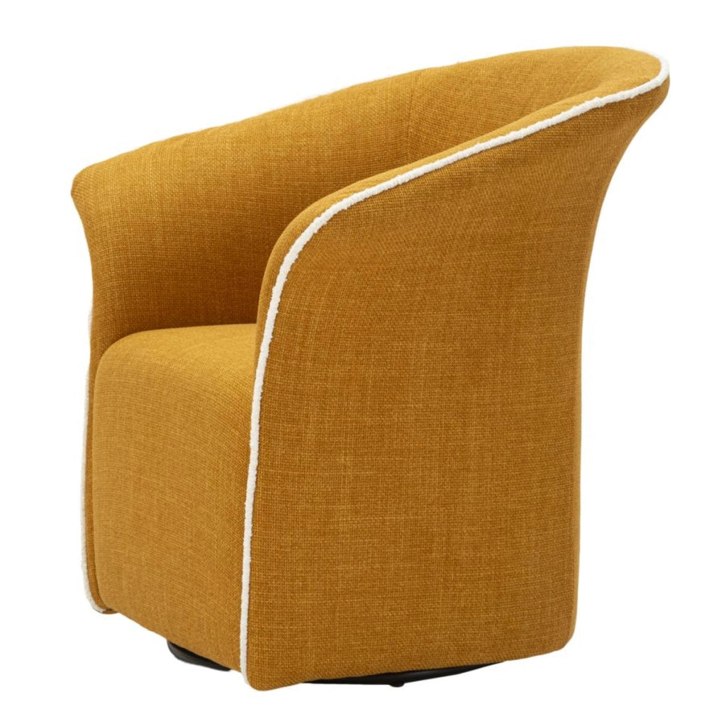 Poltrona VKH714, Giallo, Metallo, 80x83,5x66 cm