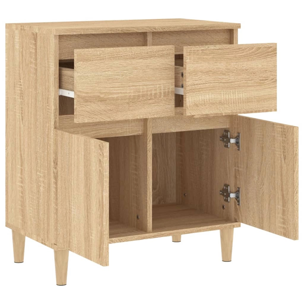 Buffet credenza cassettiera armadio mobile contenitore organizer cucina soggiorno rovere Sonoma 60 x 35 x 70 cm legno ingegnerizzato marrone 02_0031601