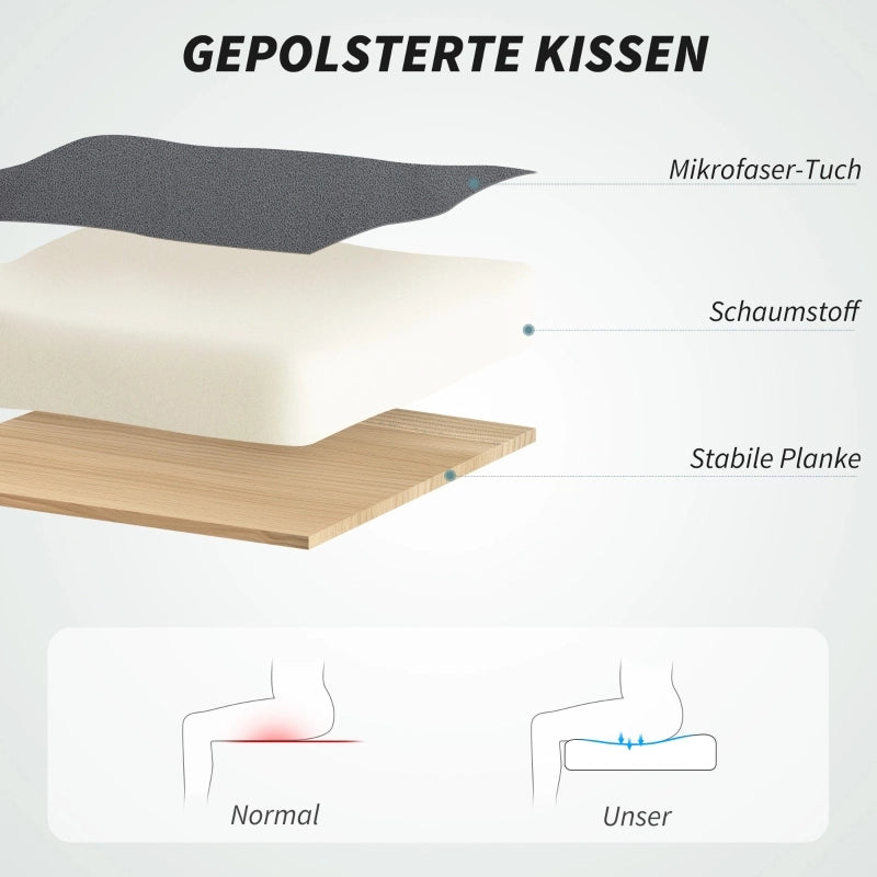 SEDIA UFFICIO MASSAGGIO RECLINABILE 64x69x112-120 cm Microfibra Grigio