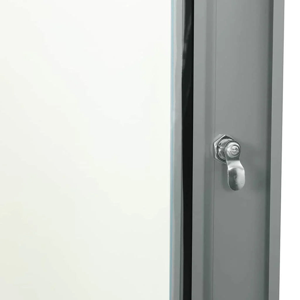 Armadio di rete per interni unità di archiviazione 60 x 45 x 28 cm design industriale funzione di sicurezza acciaio grigio 02_0059060