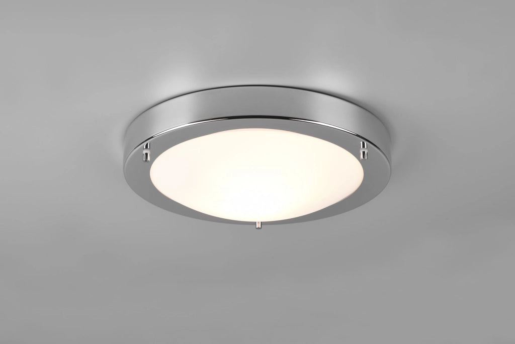 CONDUS PLAFONIERA DA BAGNO TONDA CROMO + VETRO D.32CM ATTACCO E27 1 LUCE