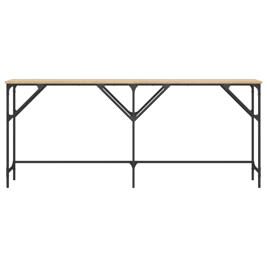 Tavolo Consolle Rovere Sonoma 180x29x75 cm in Legno Multistrato 837763