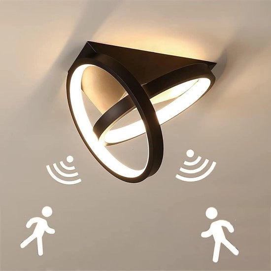 Lampada da soffitto LED con rilevamento movimento - Illuminazione moderna per scale e corridoi - 3000K