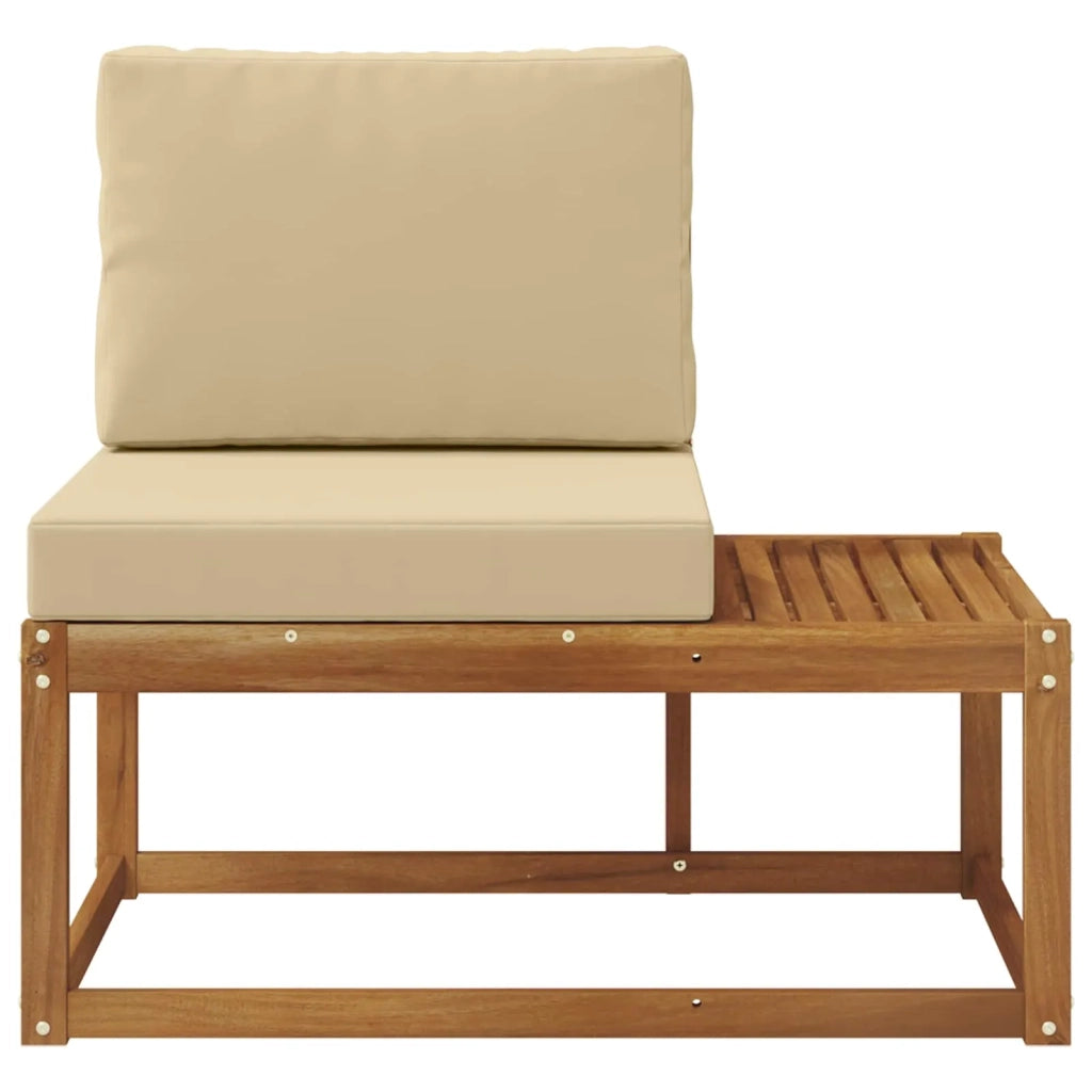 Divano da Esterno con cuscino-Divano da Giardino Naturale 91 x 63 x 73 cm 125757