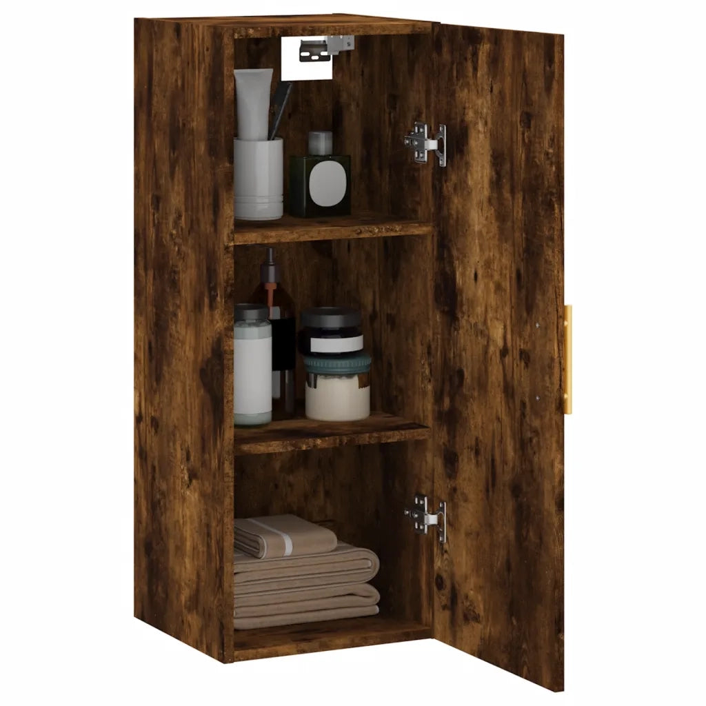 Mobile a Parete Rovere Fumo 34,5x34x90 cm 828849