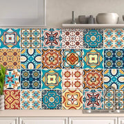 Deco tegellijm per 32 pezzi per bagno, decorazioni autoadesive per pavimento in stile mattonella per cucina, sala da pranzo e bagno, foglio da pavimento 15 x 15 cm, codice T1002.