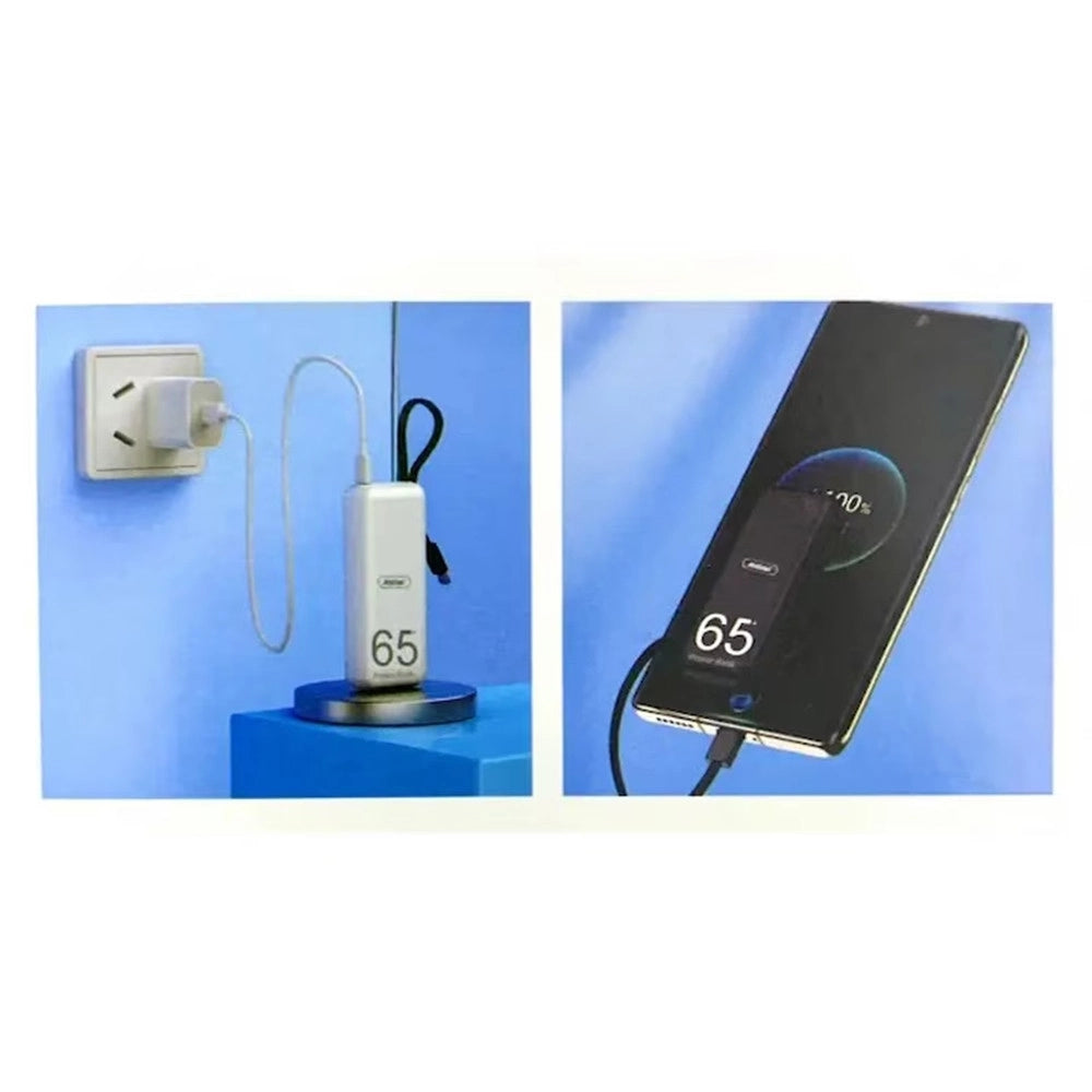 Trade Shop - Power Bank Portatile Mini Batteria Esterna 6500mah Ricarica Rapida Cavo Lightning Q-cd632 -