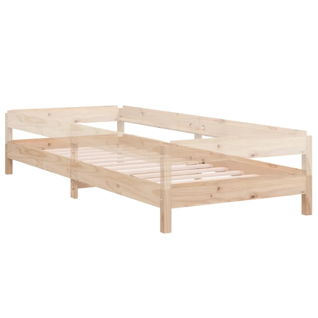 Letto Impilabile 75x190 cm in Legno Massello di Pino cod mxl 62557
