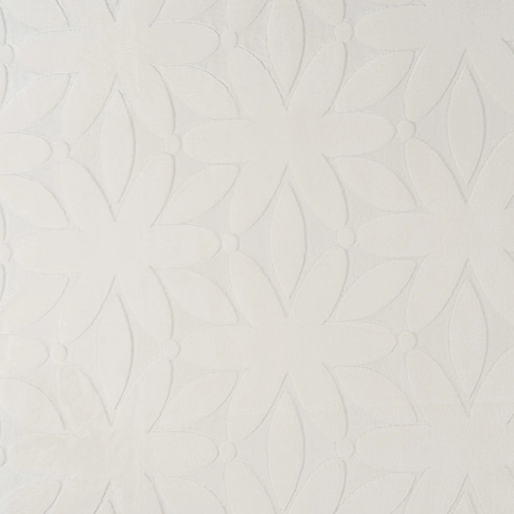 Tappeto Rettangolare Bianco Sporco in Tessuto Jacquard 160 x 230 cm
