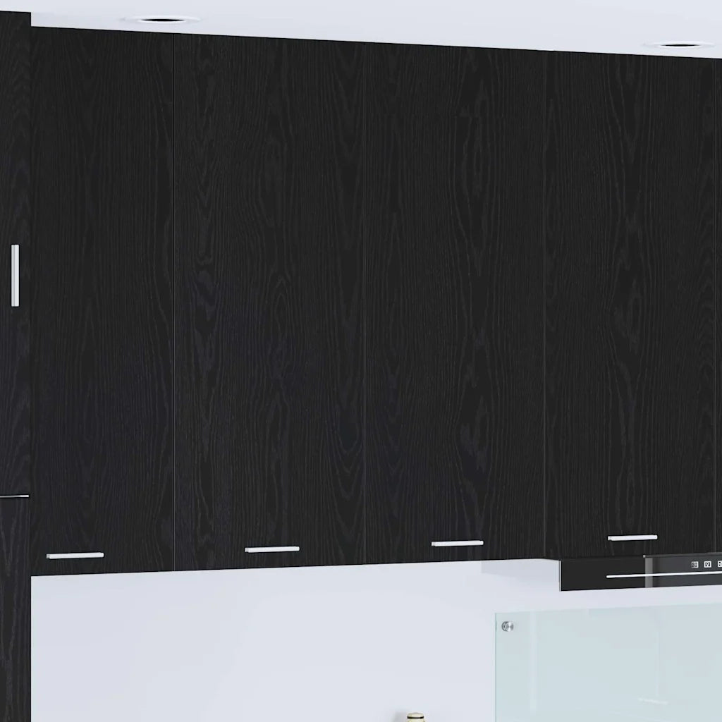 Armadio pensile Rovere Nero 80 x 31 x 100 cm Legno multistrato