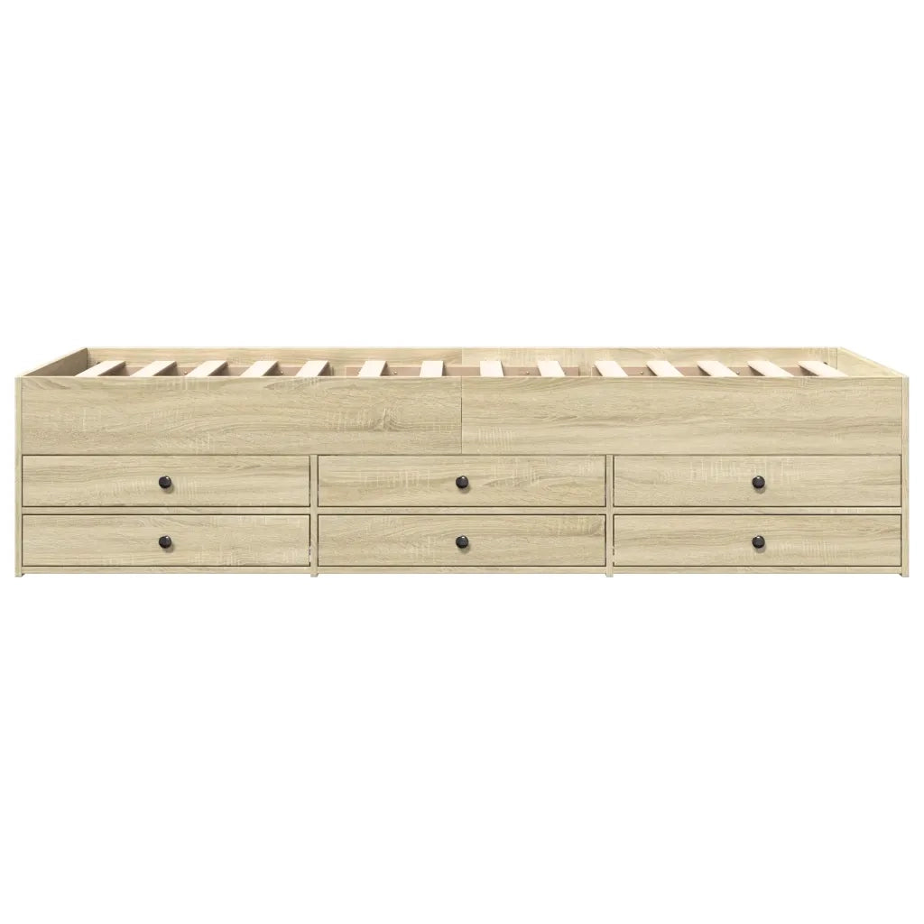 Divano Letto con Cassetti senza Materasso 90x200 cm 3280876