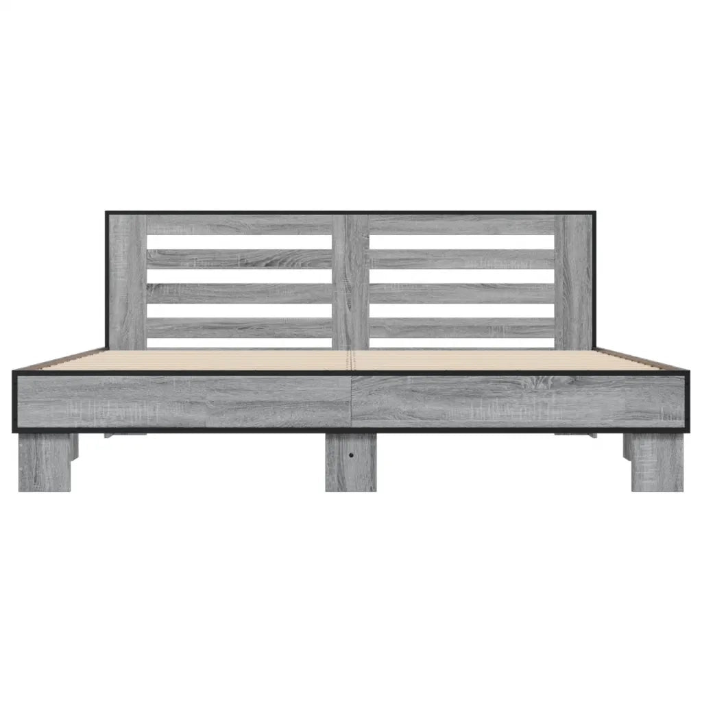 Giroletto Grigio Sonoma 200x200 cm in Legno Multistrato Metallo 3280085