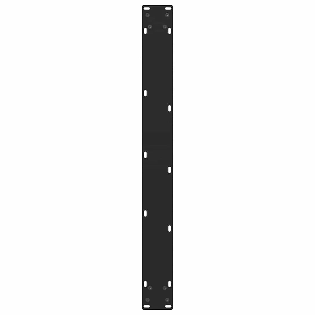 Set di 2 gambe per tavolo da pranzo moderne geometriche e robuste in acciaio nero 70 x 73 cm 02_0057548