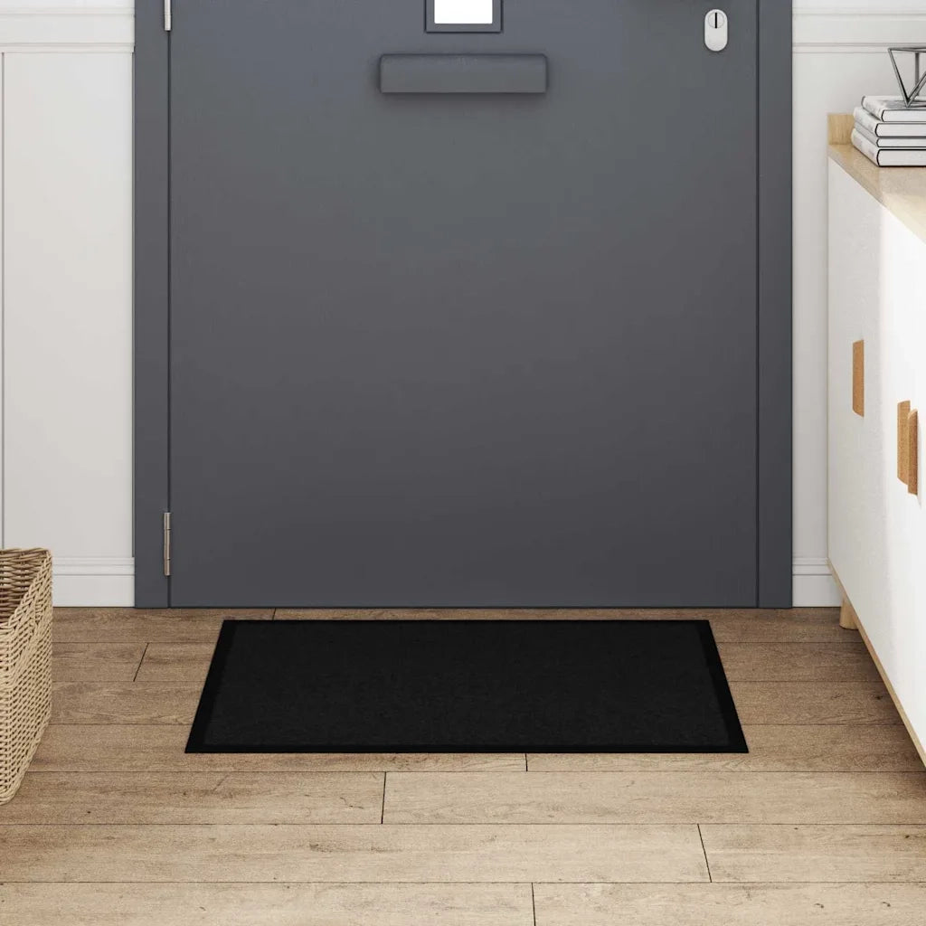Tappetino Nero 60 x 40 x 1.2 cm Tessuto Teddy