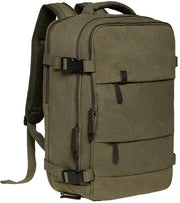 Borsa a rete in tela 40L per laptop 15,6 pollici, valigetta a mano approvata, borsa a rete impermeabile per weekend, FH12 verde