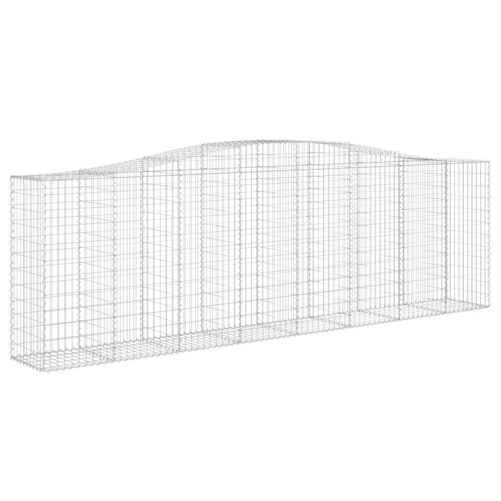 Cesti Gabbioni ad Arco 6 pz 400x50x120/140 cm Ferro Zincato 3145973