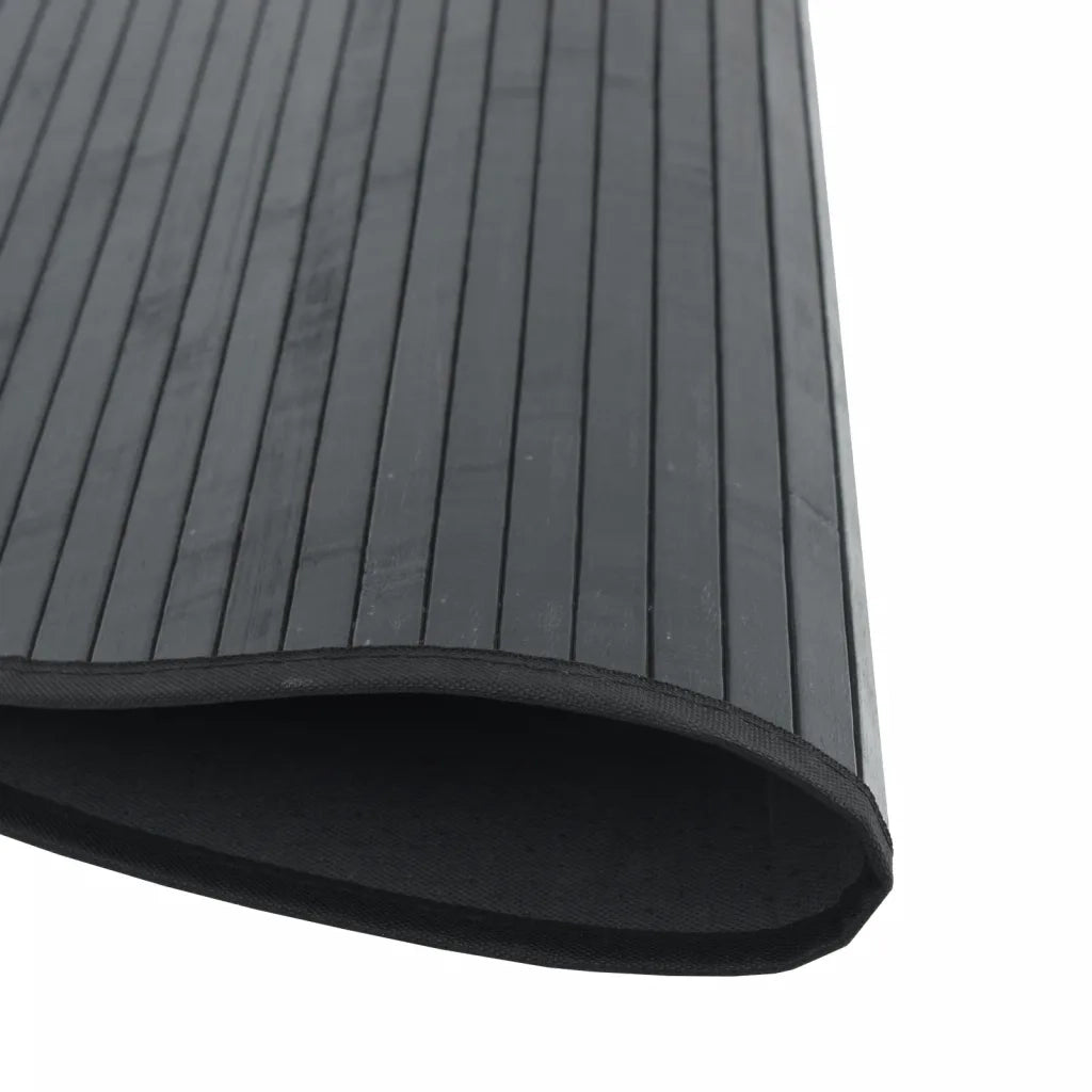 Tappeto Rotondo Nero 60 cm in BambÃ¹