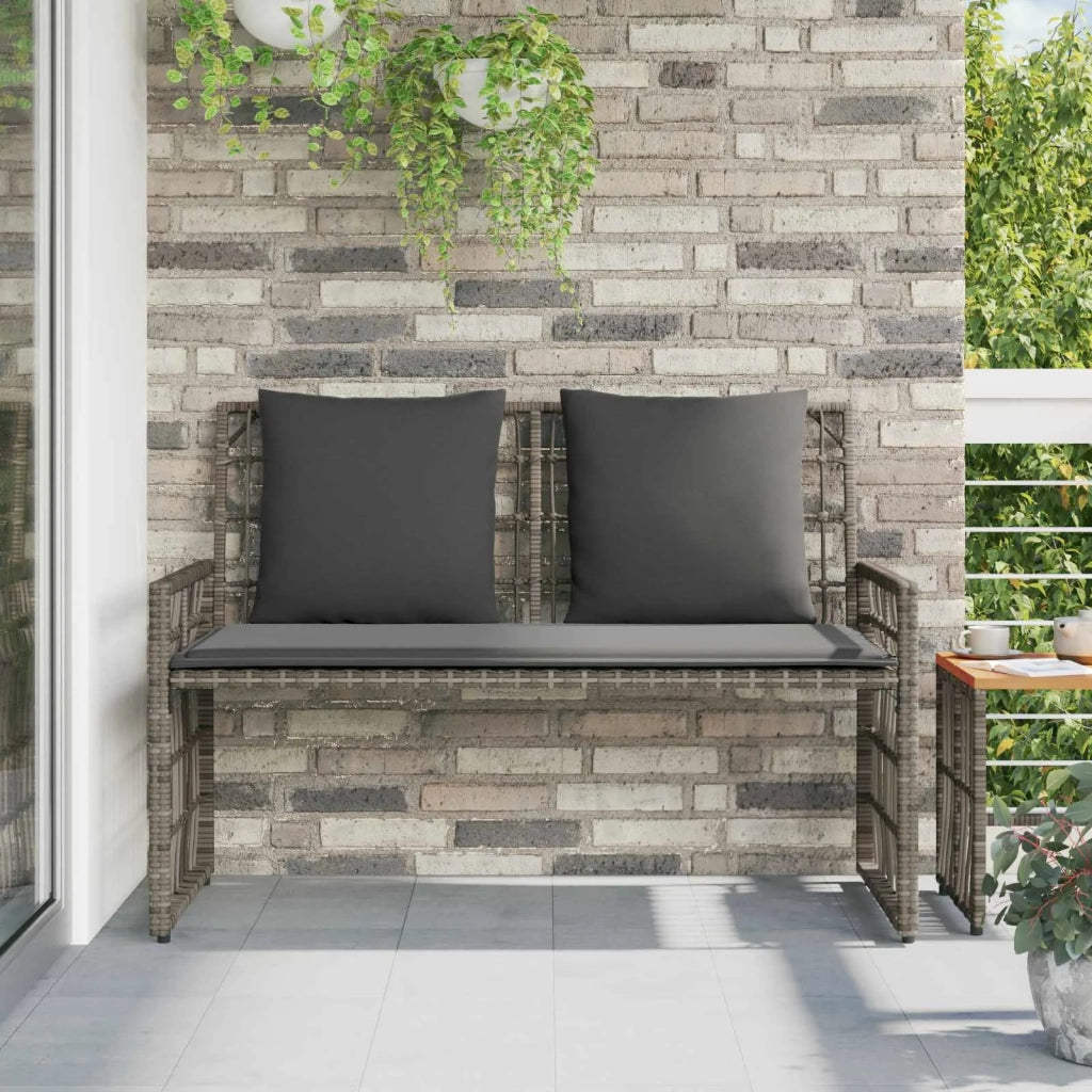 Panchina da esterno Grigio e Grigio Scuro 116 x 55 x 82 cm 42025144