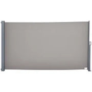 Tenda da Sole Laterale e Avvolgibile (3x1.6m) in Alluminio e Poliestere Imperemabile Anti-UV, per Vento/Privacy