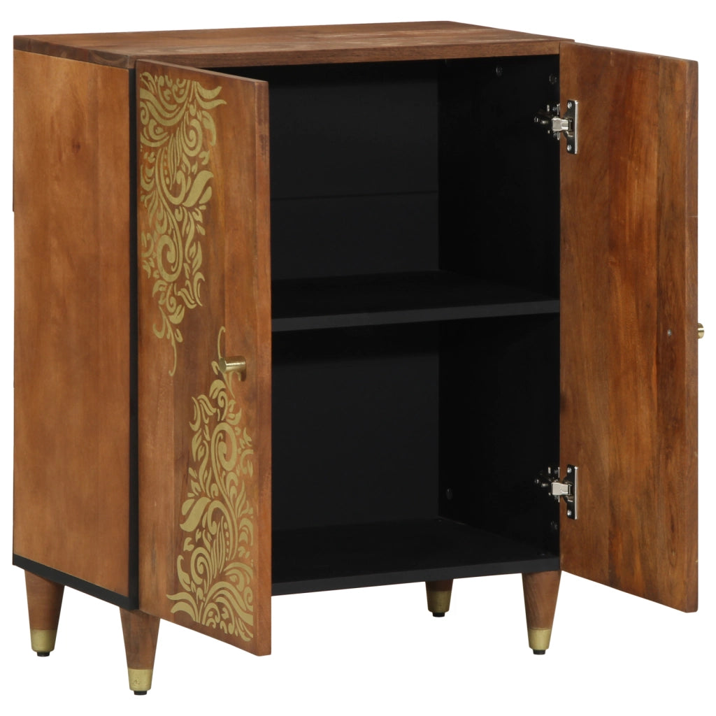 Sideboard 60x33x75 cm Legno Massello di Mango
