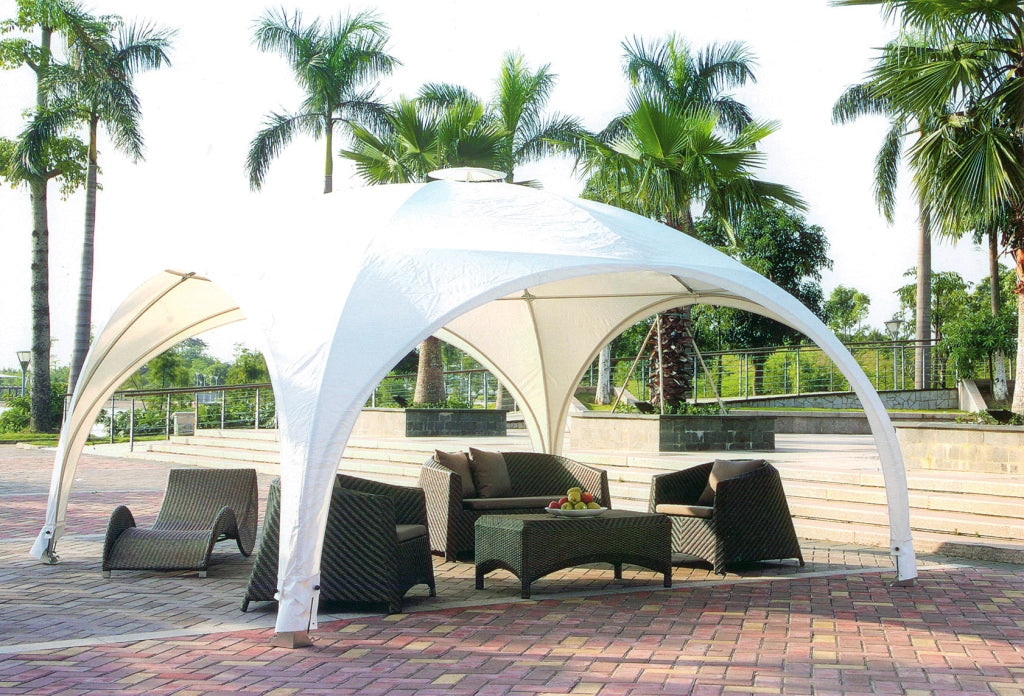 Gazebo da Giardino 3x3m in Alluminio Morel Igloo Bianco