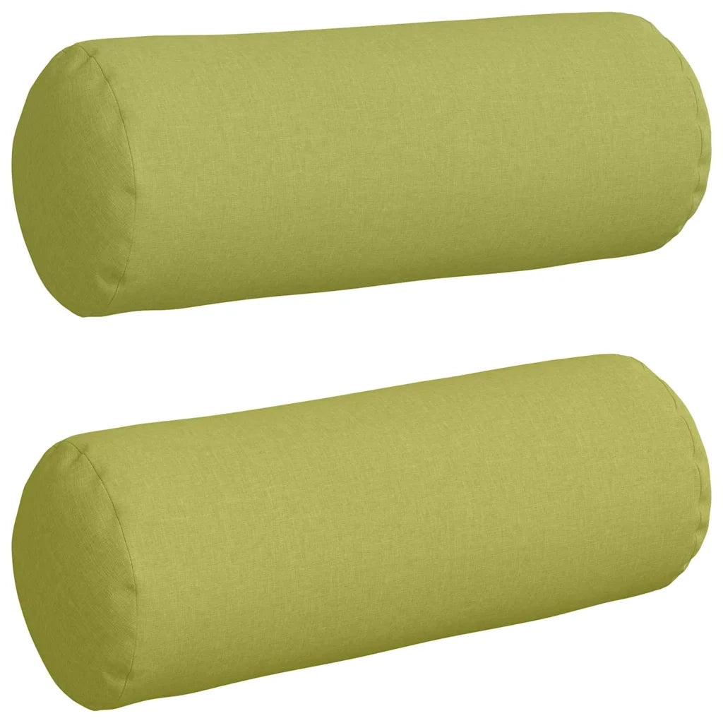 Cuscini a rullo 2 pcs Verde chiaro Ø 25 x 70 cm Tessuto