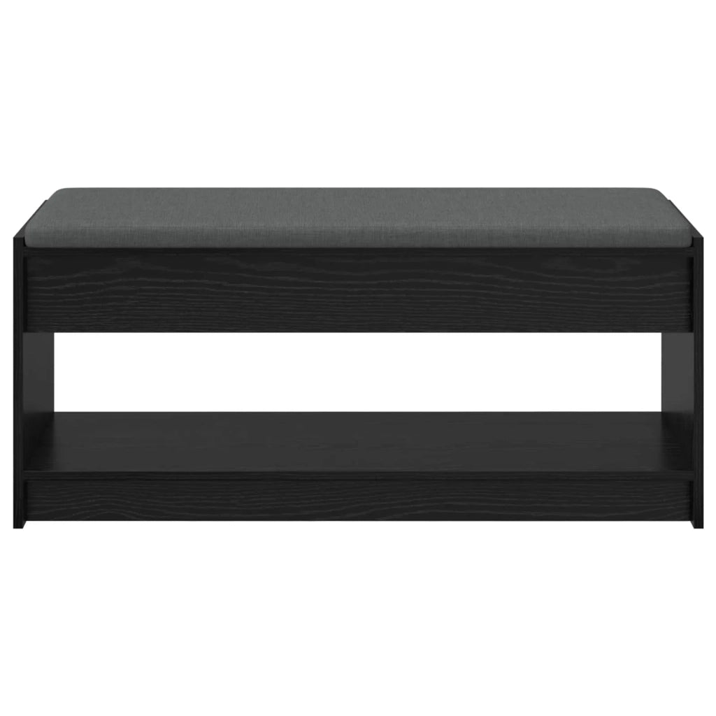 Panca per ingresso Rovere Nero 103 x 38 x 45 cm 891585