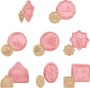 Decorazioni da appendere per Ramadan e Eid Mubarak - 8 pezzi, moschea, lanterna lunare, biscottiera islamica, torte e dolci DIY.