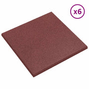 Piastrelle per Protezione dalle Cadute 12 pz Rosso 50 x 50 cm CFW6319940