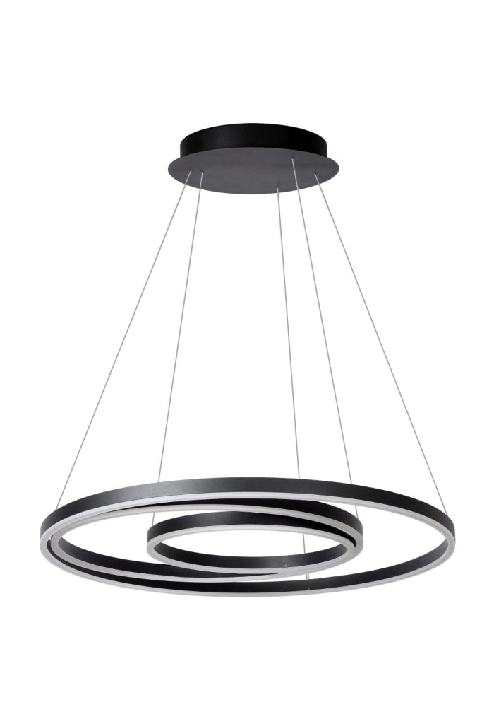 Lampadario Lucide Triniti LED 136W 3000K nero/bianco