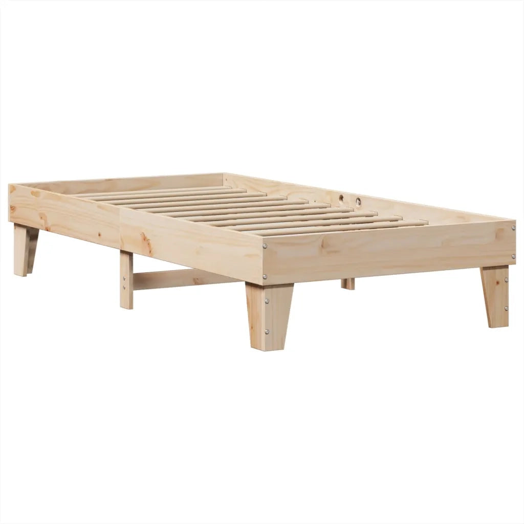 Letto senza Materasso 90x200 cm in Legno Massello di Pino 855364